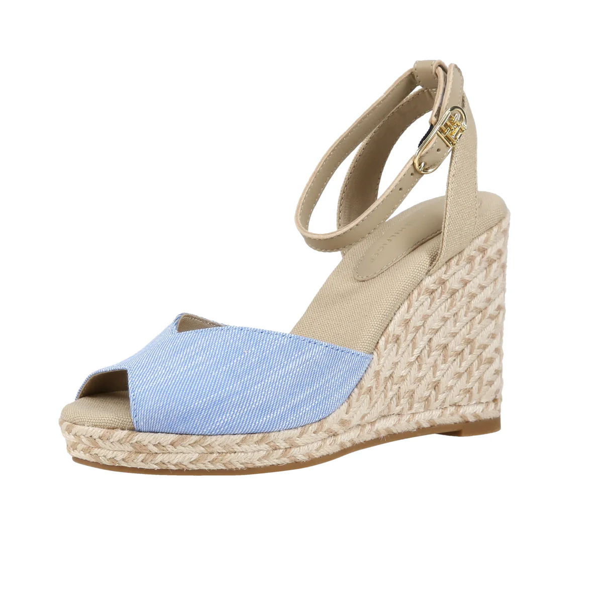 Chambray High Wedge Espadrille