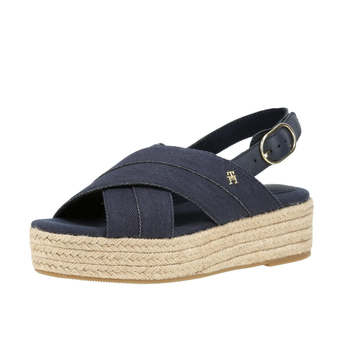 Denim Espadrille Platform Sand