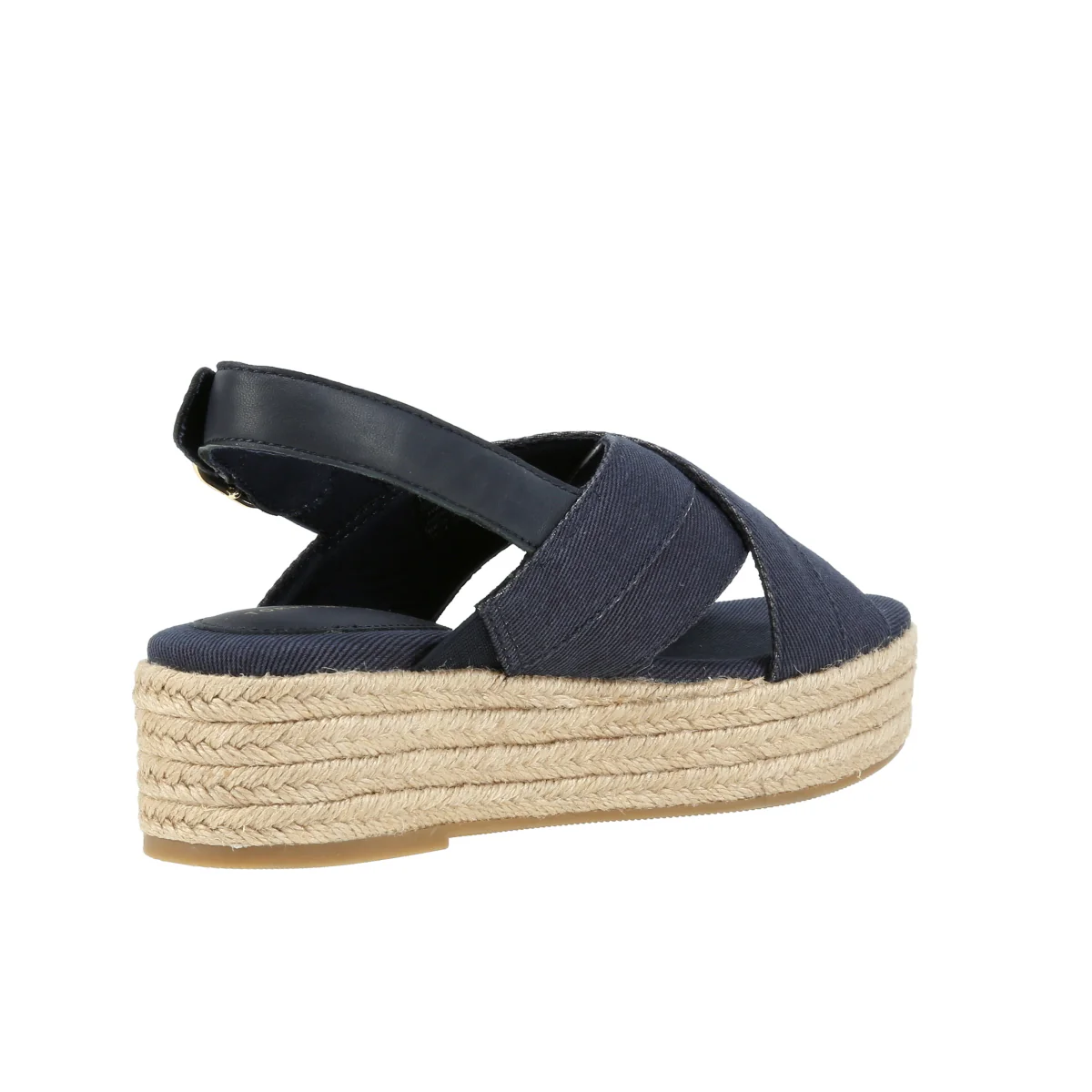 Denim Espadrille Platform Sand - Image 3
