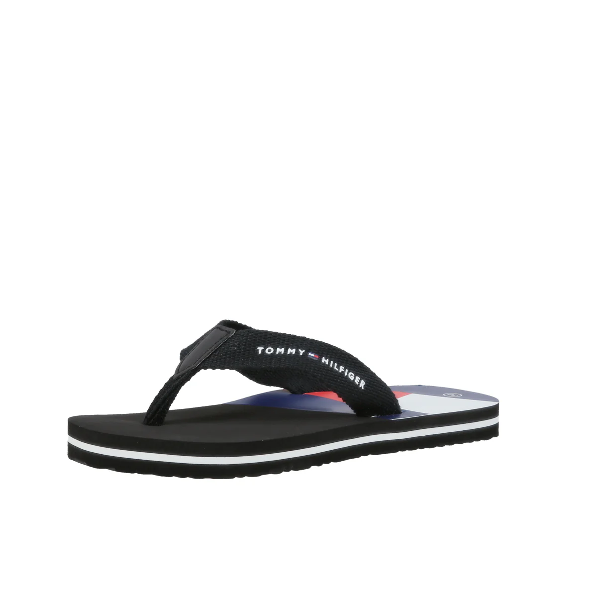 FLAG PRINT FLIP FLOP BLACK