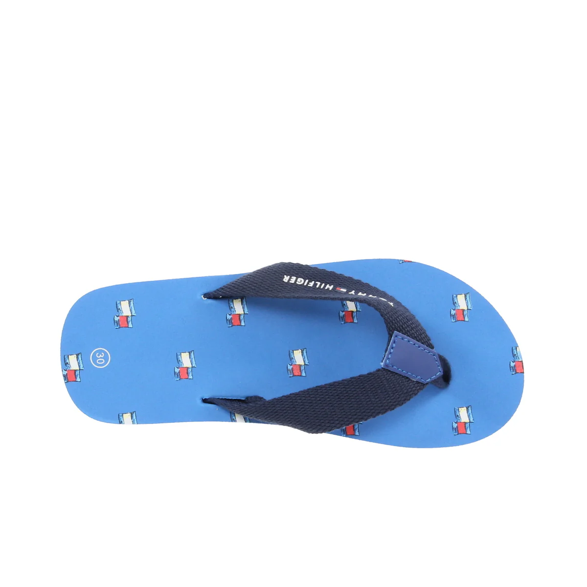 Flag Print Flip Flop Royal Blu - Image 4