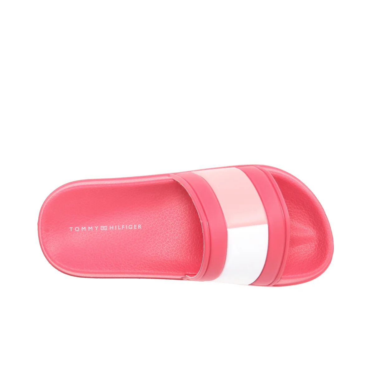 Flag Print Pool Slide Fuchsia - Image 4
