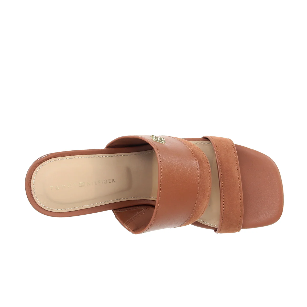 Leather & Suede Block Heel Mul - Image 4