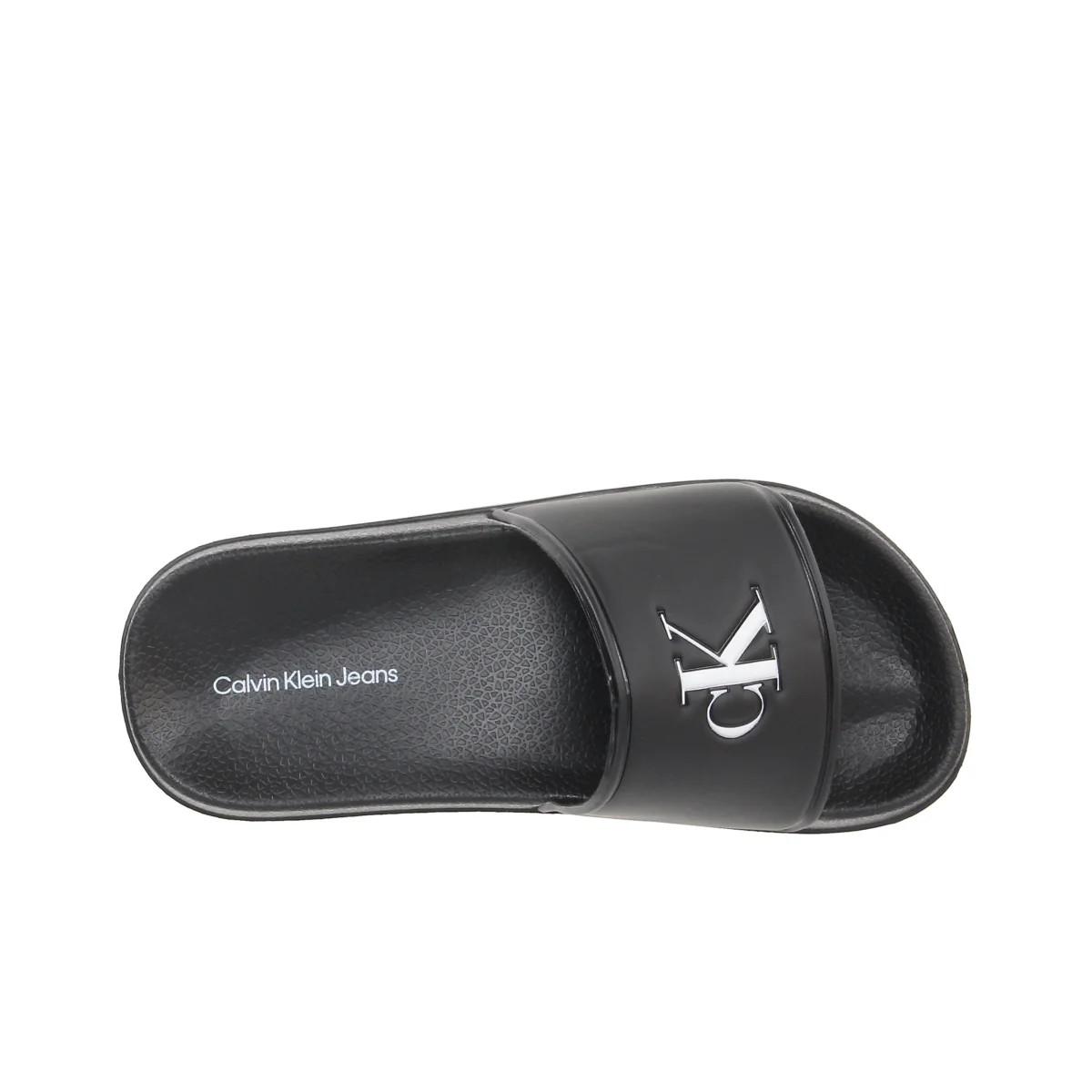 Logo Print Pool Slide Black - Image 4