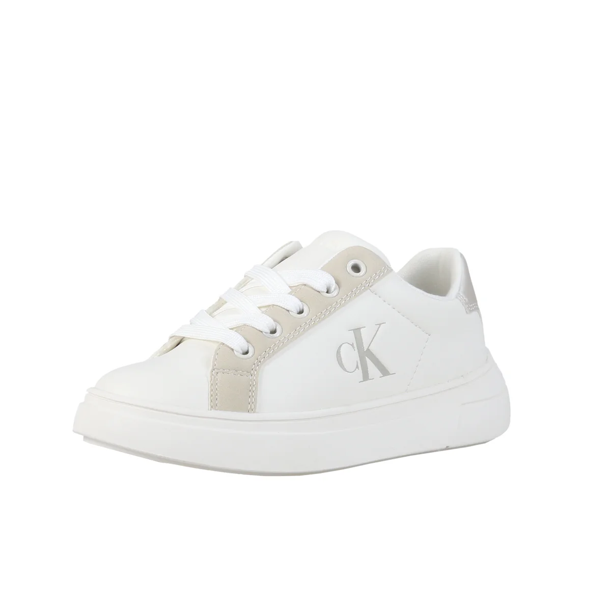 Low Cut Lace-Up Sneaker Off Wh