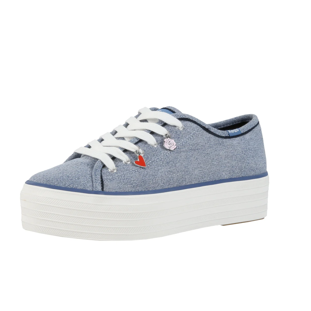 Triple Up Denim Charm