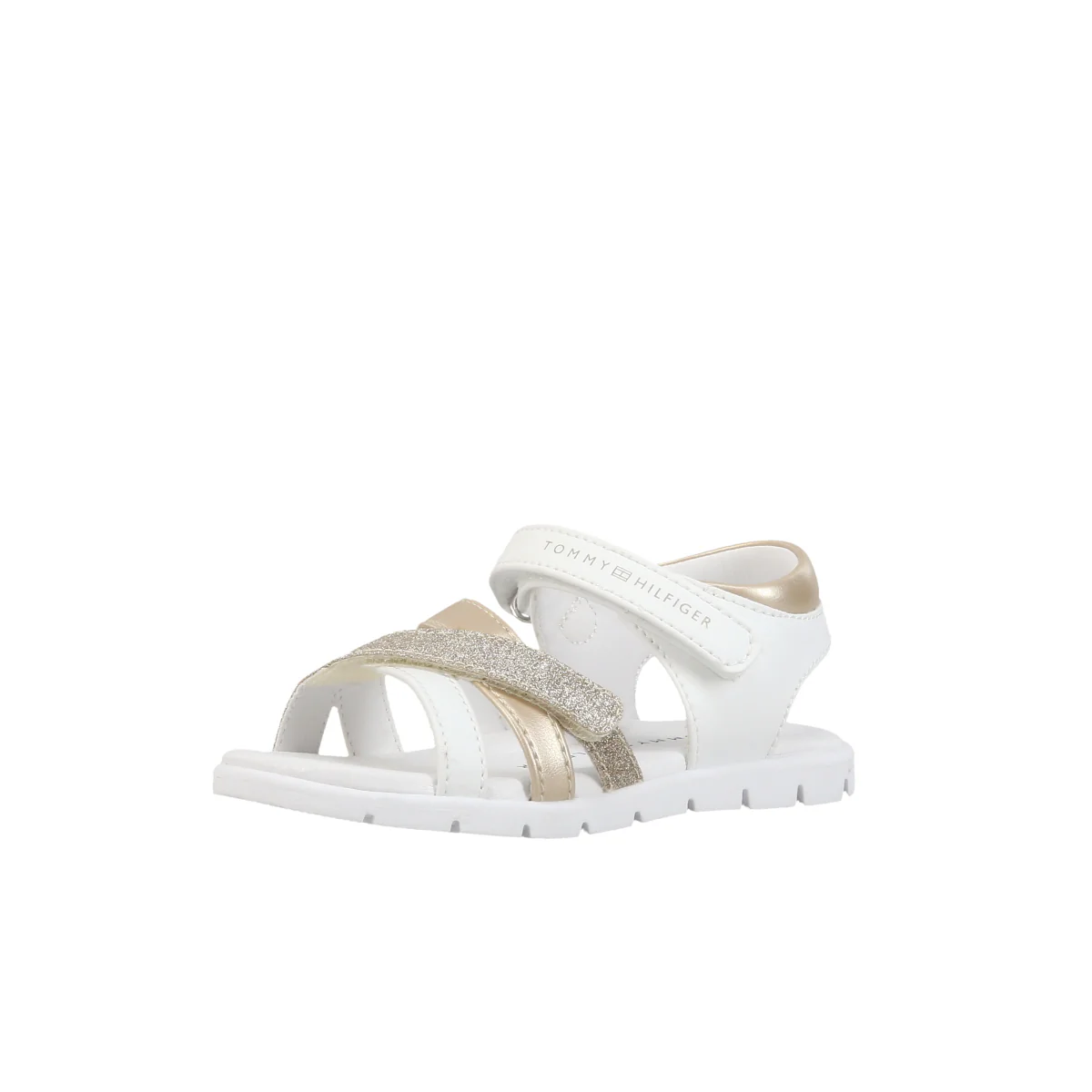 Velcro Sandal White/Gold