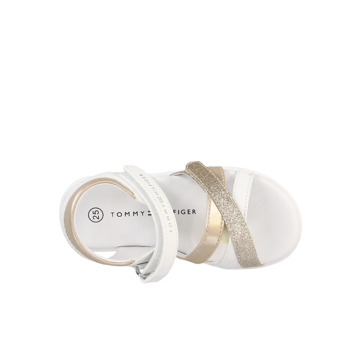 Velcro Sandal White/Gold - Image 4